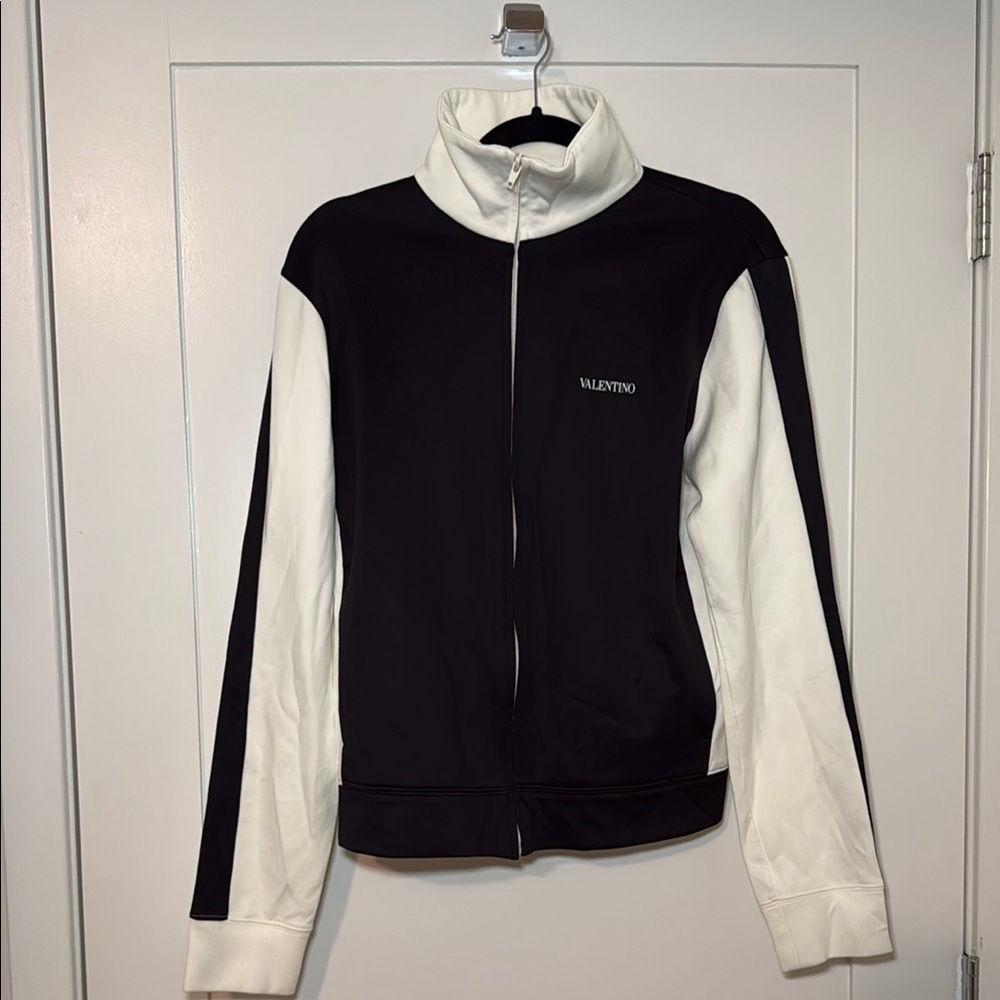 Valentino Navy and White Track Jacket